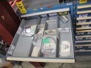 LISTA HEAVY DUTY 10-DRAWER PARTS CABINET W/ CONTENTS (W-50) LOADING & HANDLING FEE $25-